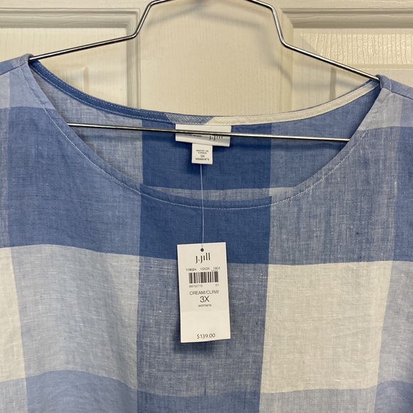 J. Jill Linen Dress NWT Size 3X - Picture 4 of 8